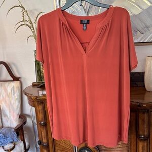 Jones New York Women's Terracotta Blouse